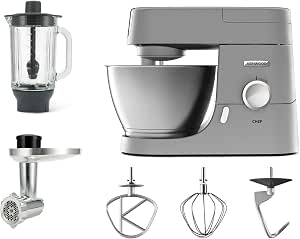 Kenwood KVC3100S - Kitchen machine with planetary movement Base, Blender and Meat Grinder Silver - Image 1