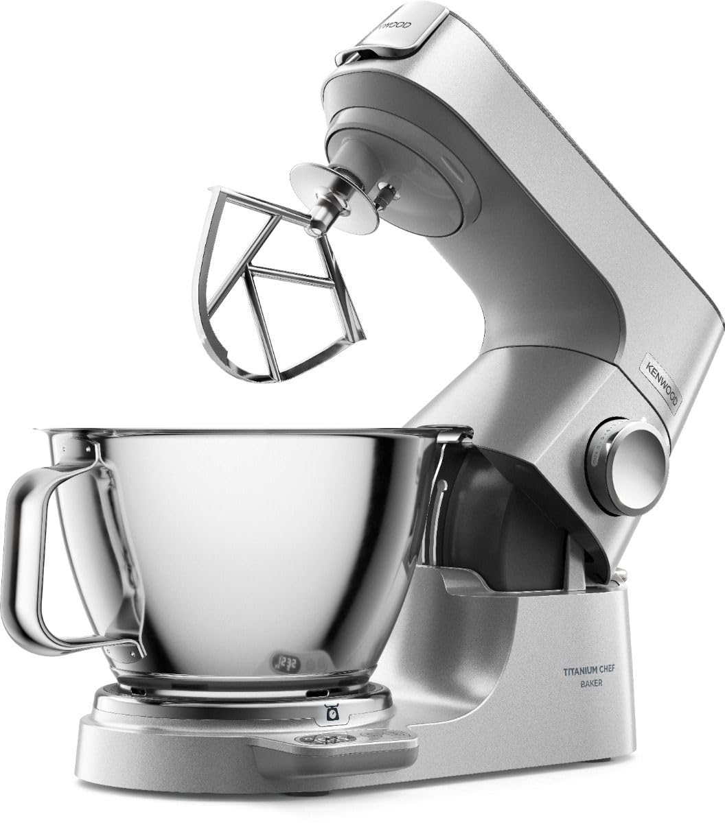 Kenwood KVL85.704SI Titanium Chef Baker XL Pastry Mixer with 5L and 7L Bowls, Whisks, Mixer, Multi-Function Processor, Chopper and Mini Chopper - Image 1