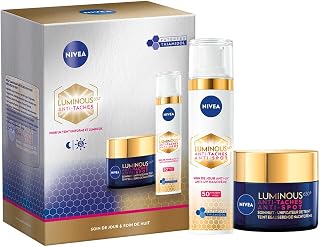 NIVEA Luminous 630 Coffret Soin de jour & Soin de nuit (1x1 pce), Crème visage anti taches pigmentaires au Thiamidol & Acide Hyaluronique, Coffret cadeau femme soin anti-âge, crème hydratante visage - Image 1