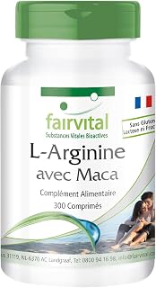 Fairvital | L-arginine + Maca - Fortement dosé - avec Bêta-Glucane, OPC et zinc - 300 comprimés - Image 1