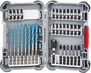 Bosch Accessories 35 Piece Set of Multi-Construction Drill Bits and Screwdriver Bits (Impact Control, Pick and Click, Accessories Drills Screwdrivers) - Image 1