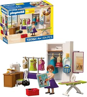 Playmobil MyLife Créatrice de Mode, Atelier de Couture avec Machine à Coudre et 6 Tenues, Stimule la créativité, Jouet pour Enfants à partir de 4 Ans, 72082 - Image 1