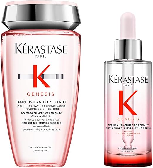 Kerastase Genesis Hydra-Fortifying Bath 250ml Fortifying Anti-Loss Serum 90ml - Image 1