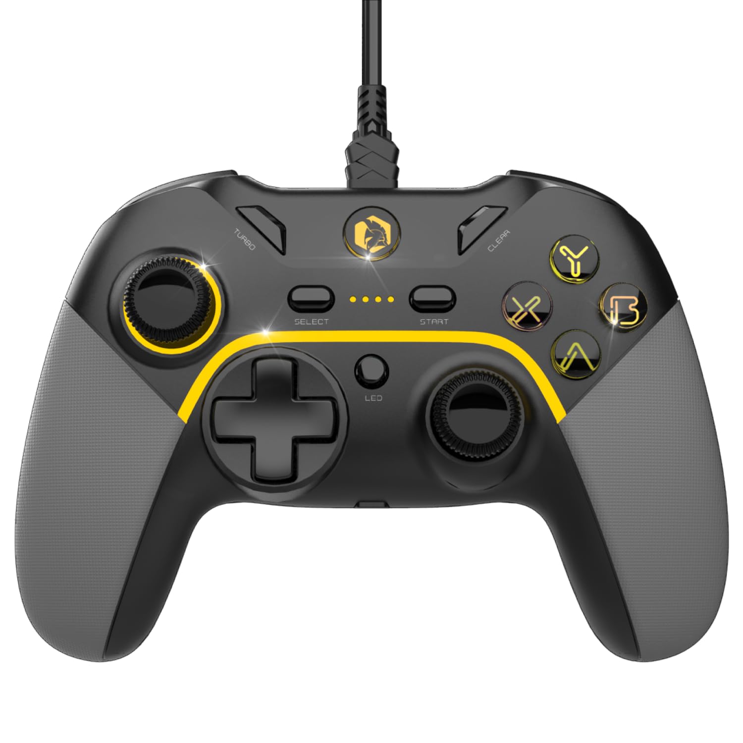 EMPIRE GAMING – Wired Gaming Controller - PC/PS3/Switch - Macro/Tubo Mode - Dual Vibration - 3.5mm Audio Port - Ergonomic Gamepad - USB Cable 1.8M - Image 1
