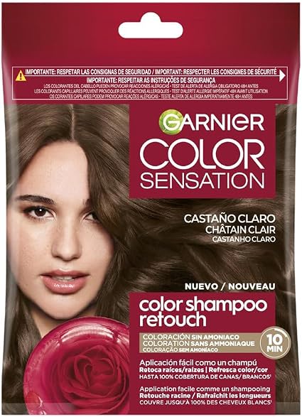 Garnier Color Shampoo Retouch Coloration Semi-Permanente Châtain Clair - Image 1