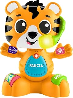 Fisher-Price Animal Band - Charlotte la Tigrotta Prime Découvertes Tigre interactif pour l'apprentissage avec 50+ chansons et Sons, lumières Multicolores Jouet Enfant 9+ Mois HYL04 - Image 1