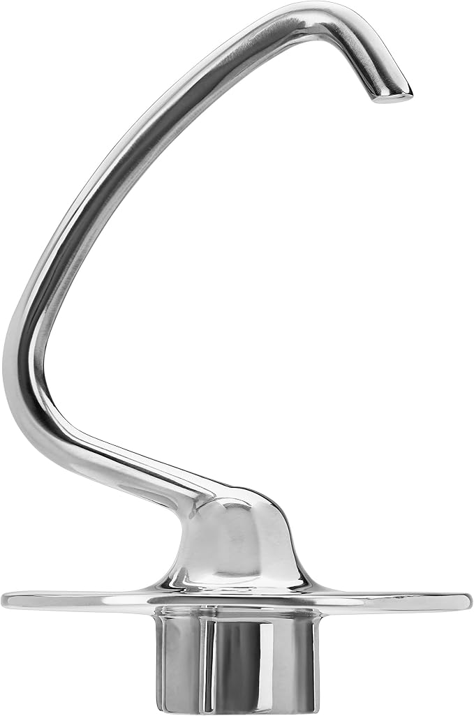 KitchenAid KSM5THDHSS Stainless Steel Dough Hook for KitchenAid 4.5 and 5 Litre Tilt Head Stand Mixers - Image 1