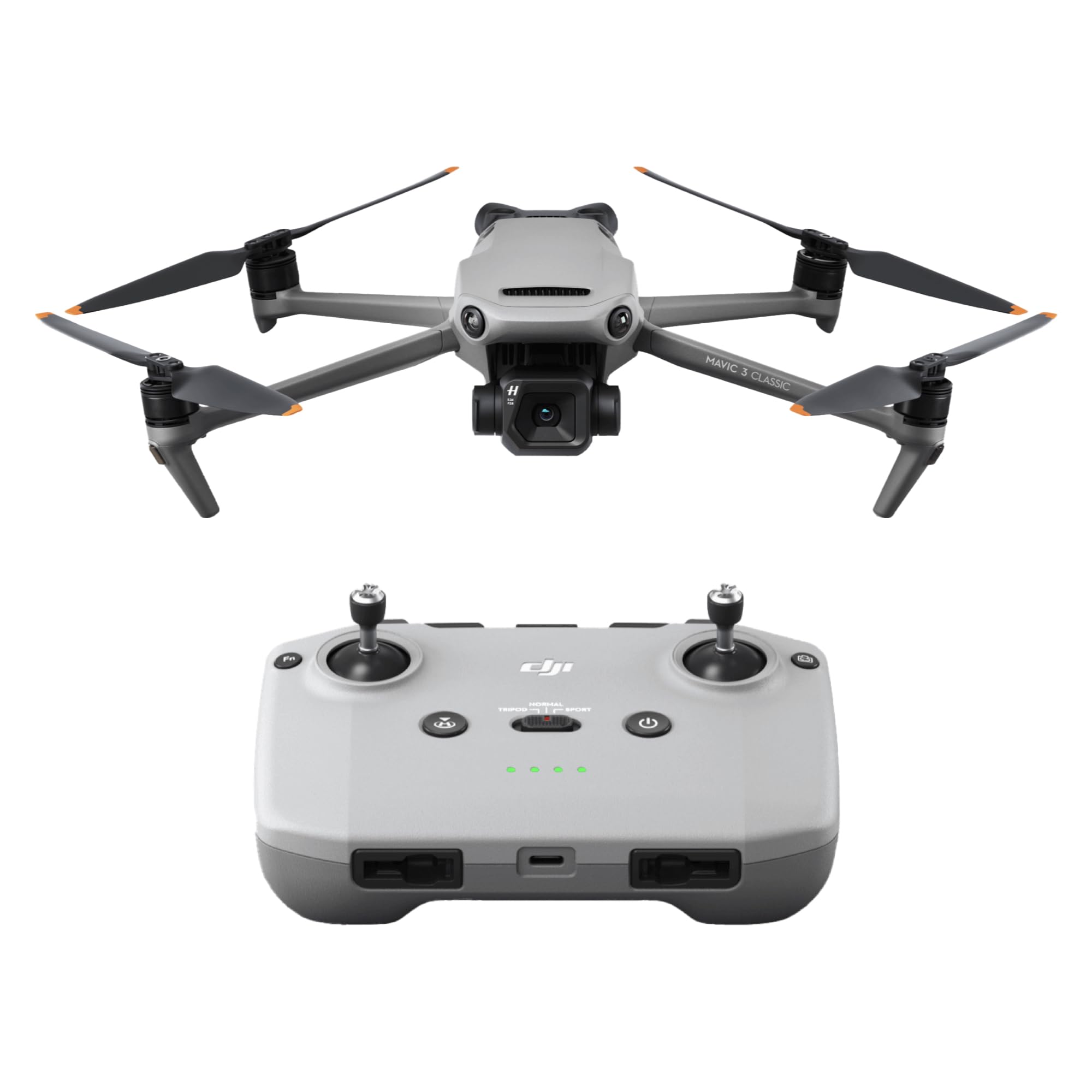 DJI Mavic 3 Classic Drone with Camera, Hasselblad 4/3 CMOS Camera, DJI RC-N1 Remote Control, 5.1K HD Video, 46 min Flight Time, Obstacle Detection, Optimal Transmission Range of 15 km - Image 1
