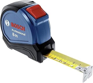Autolock 8 m tape measure (can be used with one hand, belt clip, magnetic hook, 2 stop buttons, 27 mm nylon coated steel tape - Image 1