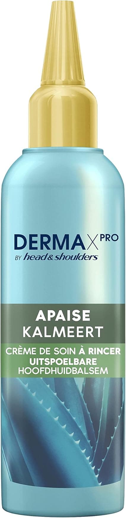 DERMAxPRO by Head & Shoulders APAISE, Rinse Care Cream For Dry Itchy Scalp With Aloe Vera - 72H Hydration for Dry Scalp, 145ml