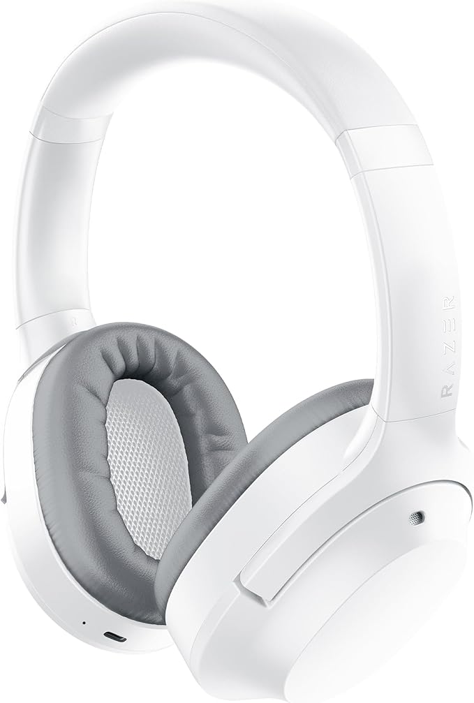 Razer Opus X - Wireless Low Latency Headphones with Active Noise Cancelling ANC (40mm Speakers, Built-in Microphone, Up to 40 Hours of Battery) Mercury White - Image 1