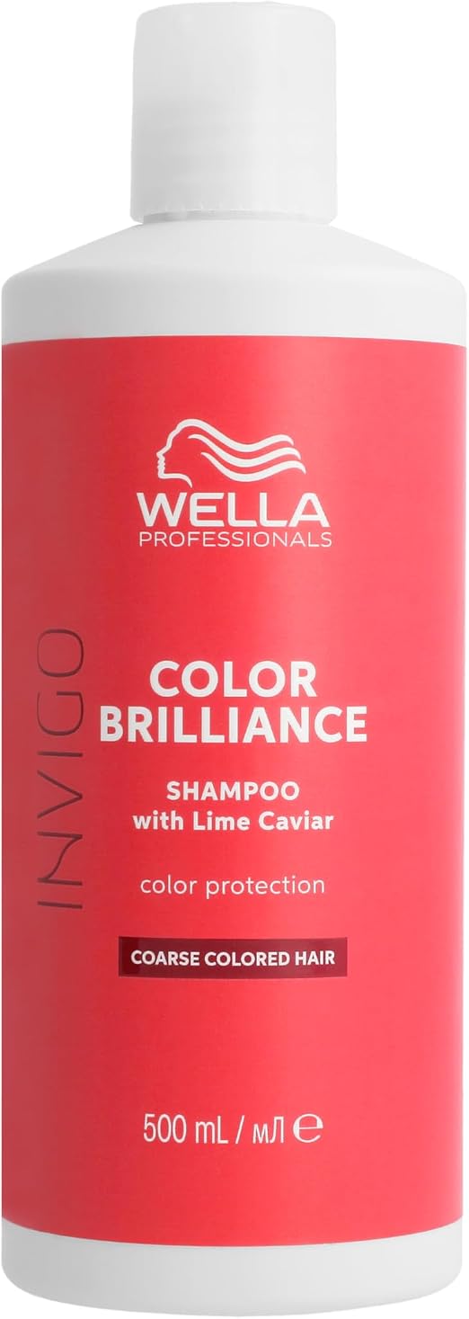 Wella Professionals INVIGO COLOR BRILLIANCE Shampoo - Maintains Radiance and Protection of Hair Colour - Shampoo for Coloured and Thick Hair 500ml - Image 1