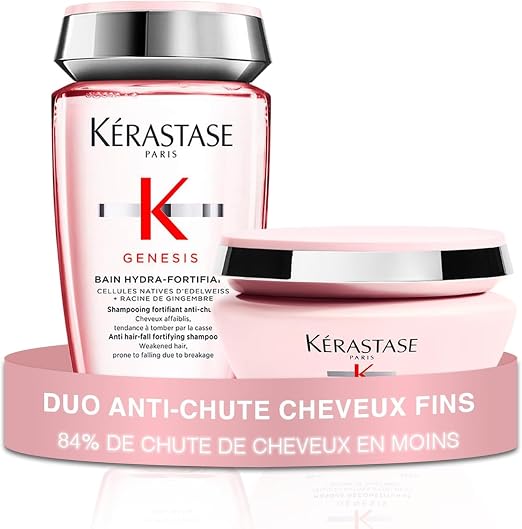 KÉRASTASE Genesis Anti-Loss Routine for Fine & Fragile Hair Subject to Loss - Purifies, Strengthens & Reduces Breakage - Aminexil, Edelweiss & Ginger Roots - Image 1