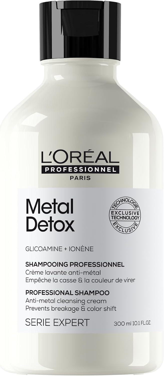 L'OREAL PROFESSIONNEL, Shampoing Anti-Casse, Cheveux Abîmés & Cassants, Colorés ou Naturels, Détoxifie & Renforce la Fibre, Couleur Longue Durée, Sans sulfate, Metal Detox, Série Expert - Image 1