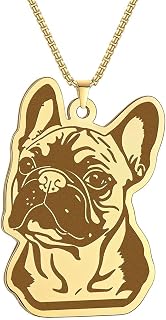 Stainless Steel French Bulldog Pendant Necklace for Men Women - Image 1