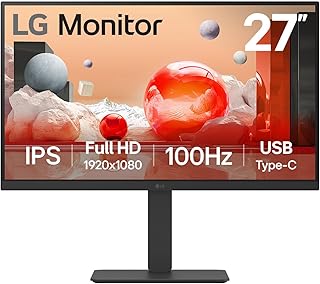 Ultrafine™ 27BA560-B 27" Desktop Monitor - IPS Panel FHD Resolution (1920x1080), 5ms 100Hz, sRGB 99% (CIE1931), Tilt, Left/Right Orientation, Height Adjustable - Image 1