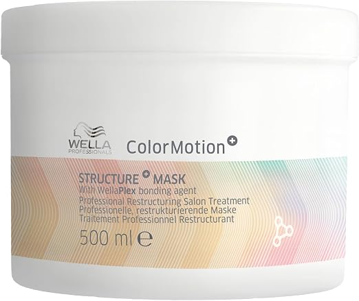 Wella Professionals ColorMotion+ Mask Struture+ Colour Protector for Coloured Hair - Smooth, Maintains Radiance and Protects Color for Up to 8 Weeks, 500ml - Image 1