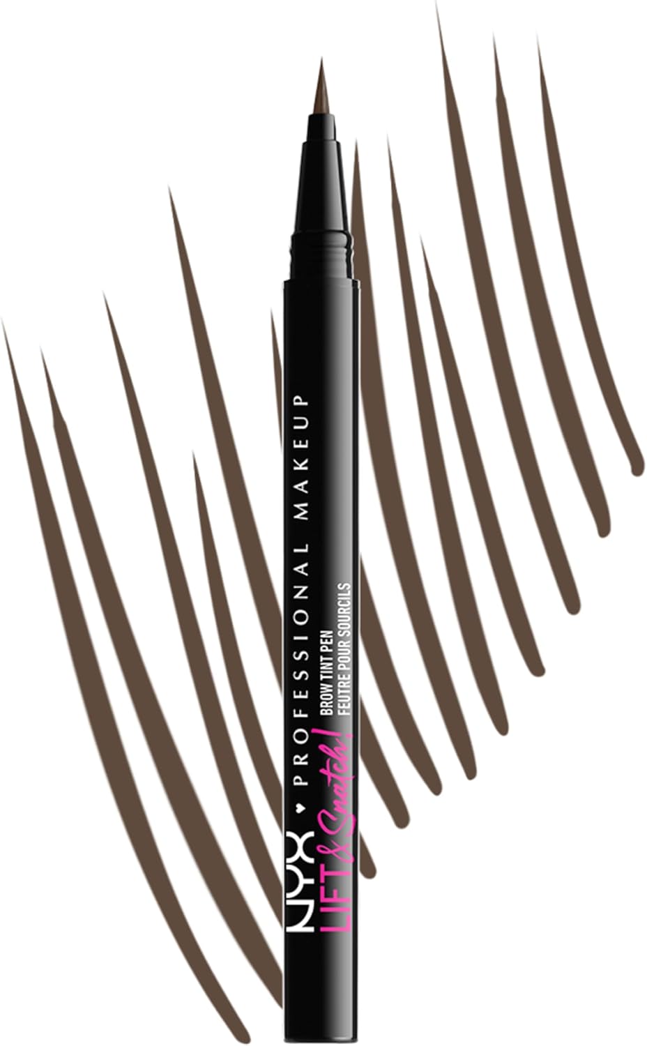 NYX Professional Makeup Feutre à Sourcils Lift & Snatch, Waterproof, Sans Transfert, Teinte : Ash Brown (06) - Image 1