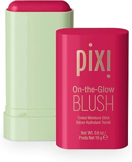 Pixi Beauty On-the-Glow Blush | Teinte: Ruby | Stick Hydratant Teinté pour Joues et Lèvres | Multistick au Ginseng, Aloe Vera et Extraits de Fruits | Sans Parabènes | 19 g / 0,6 oz - Image 1