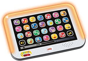 Fisher-Price Jouet Ma Tablette Éveil Progressif Rires et Éveil avec musique et lumières, pour enfants à partir de 1 an, version française, HXB67 - Image 1