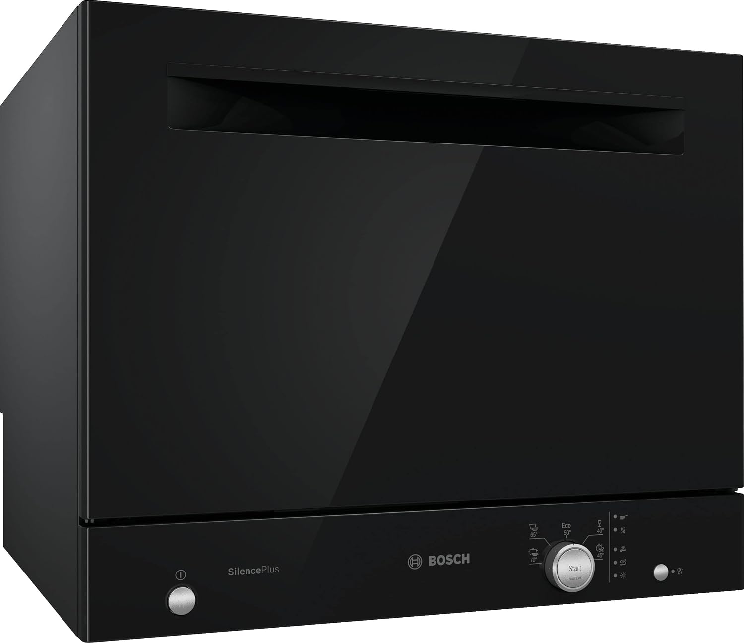Bosch SKS51E36EU - Compact Dishwasher Series 2 - Freestanding, 55 cm - 6 Cutlery - 5 Programmes - EcoSilence Drive Motor - Black - Image 1