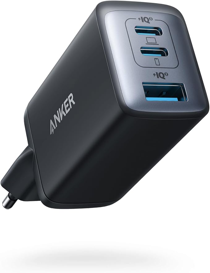 Anker Chargeur USB C (Nano II 65 W), station 3 ports, PPS, Rapide, bloc d'alimentation USB C compact pour MacBook Pro, iPad Pro, Steam Deck, Galaxy S20, Dell XPS 13, Note 20/10+, iPhone 16/15, Pixel - Image 1