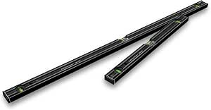 STABILA 80 AS-2 Dark Shadow Spirit Level, 60 cm/120 cm, Matt Anthracite Coating, Reinforced Aluminium Profile, Integrated Non-Slip Stoppers, Made in Germany - Image 1