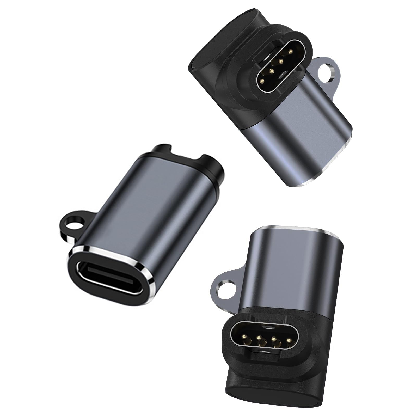USB-C Adapter 3 Pieces Type C Charger Watch Cable Compatible with Garmin Fenix 7 7s Pro, 6 6S Pro, Fenix 5 5S 5X Plus, Forerunner 165 265 965 955 55 255, Vivoactive 3, Venu 2, Instinct, Epix 2 Pro - Image 1