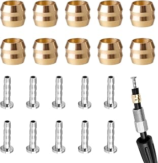 Lot de 10 Raccords Durite SM-BH90 Frein Olive et Insert, Olive Frein pour Shimano, Kit de Remplacement pour Tuyau Frein Shimano M506 M596 M615 M675 M7000 M785, Accessoire Étanche pour Vélo VTT Route - Image 1