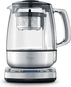 Sage - The Tea Maker - Teapot, Infuser for every type of tea - Brushed Stainless Steel