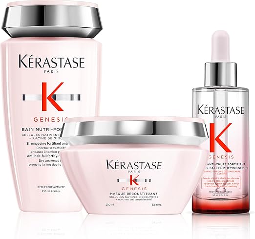 KÉRASTASE Genesis Nourishing & Anti-Breakage Routine for Fragile Hair - Nutri-Fortifying Bath Shampoo + Replenishing Mask + Fortifying Anti-Loss Serum - Image 1