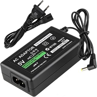 Chargeur pour Sony PSP 1000/2000/3000 et Street 5V 2A, Adaptateur Secteur 1.8M Charge Rapide Compatible PS P, Chargeur pour PS p Go et PS Vita, Remplacement Mural Portable pour Console PSP - Image 1