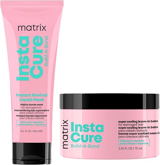 MATRIX - Repair routine - Mask + Balm - Repairs and strengthens bonds, softens and smooths - Instacure Build-A-Bond - Image 1