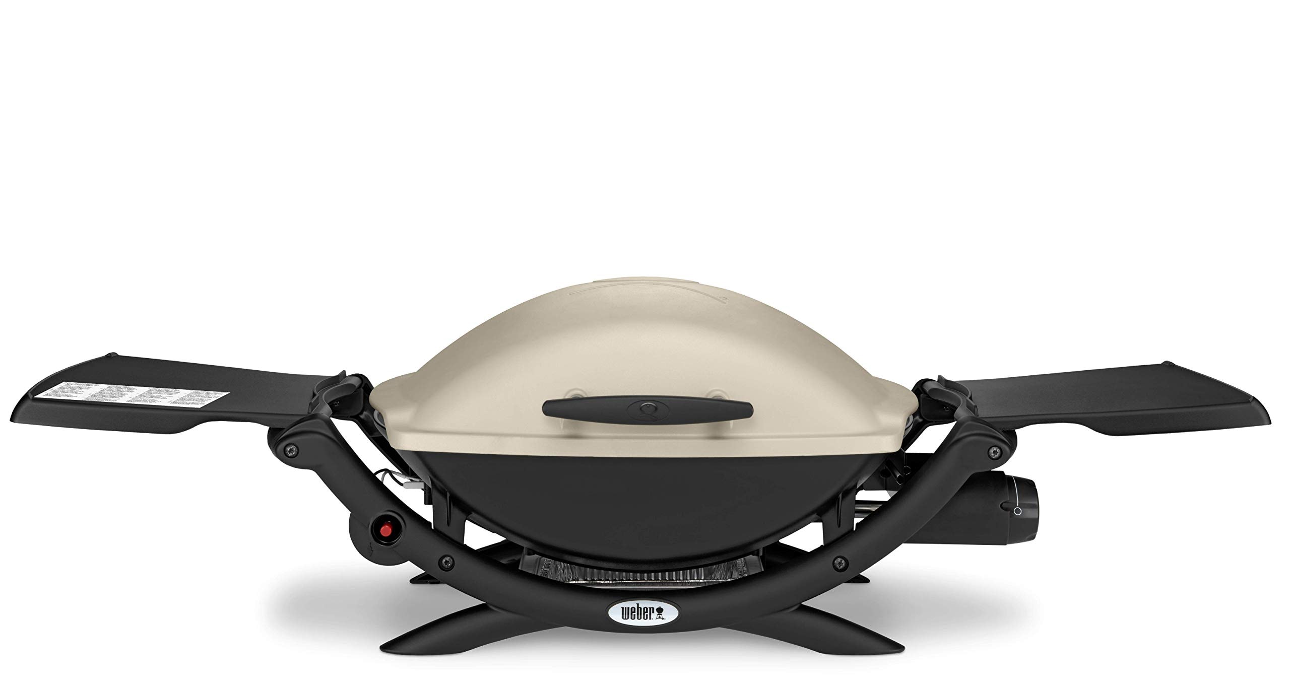 Weber Q2000 55 x 39 cm Gas Barbecue with Folding Side Tables Titanium (53060079) - Image 1