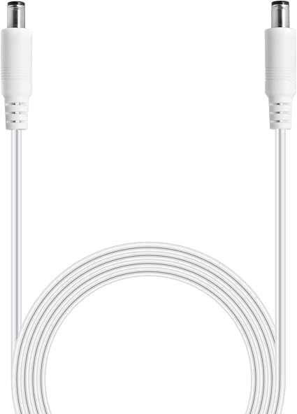 Wicked Chili 3.5m DC Replacement Cable Compatible with Philips HUE Play Gradient Lightstrip for TVs 55, 65 m 75 inches, Cable for Power Supply S020YM2400083, White - Image 1