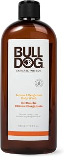 Bulldog Gel douche Citron et Bergamote pour hommes, Naturel, Gel douche rafraîchissant pour hommes, 500 ml - Image 1