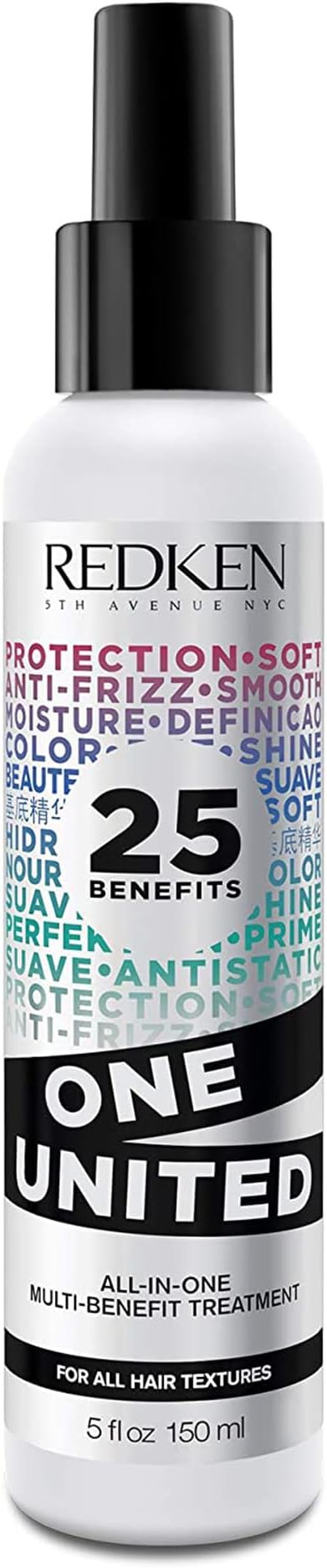 Redken, Multi-Benefits Leave-In Treatment for All Hair Types, Enriched with Coconut, Thermo-Protecting Spray, Repairs & Shines, Paraben-Free, 150 ml - Image 1