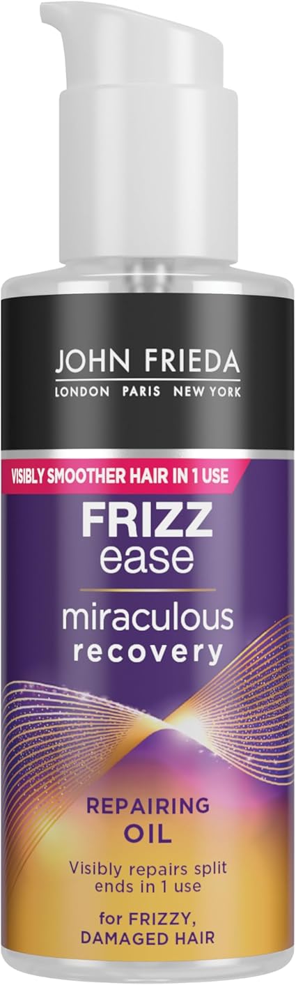 John Frieda Frizz Ease Miracle Repair Series Hair Oil 100ml Anti-Frizz Effect Hair Type: Unruly, Curly, Damaged, Damaged - Image 1