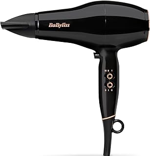 Pro Power Hair Dryer - 2300W Powerful Hair Dryer, Professional AC Motor, Ionic Anti-Frizz Technology, 3 Temperature Settings & 2 Speed Settings, Black, D5245E - Image 1