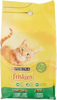 Purina Friskies Croquettes chat adulte avec lapin, poulet et légumes ajoutés, 4 kg - Image 1