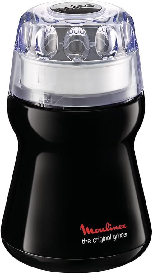 Moulinex AR110830 Electric Grain Grinder Dehli Coffee Spices Dried Fruit Grind 180W Black - Image 1