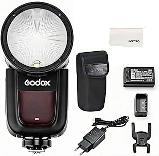 Godox V1-S TTL Flash pour Sony, 1/8000s HSS Flash de Tête Ronde 2.4G sans Fil, sur Batterie Lithium-ION pour Photographie/Mariage/Paysage - Image 1
