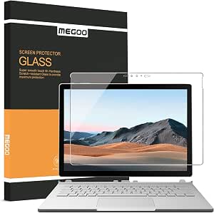MEGOO Surface Book 3 Screen Protector, Precise Cutting, Tempered Glass, Easy Installation, Bubble Free, Smooth Feel, Anti-Scratch Screen Protector - 13.5 Inches - Image 1