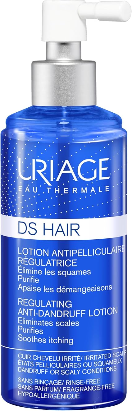 Uriage DS Hair Regulating Anti-Dandruff Lotion - Piroctone Olamine, Cade Oil - Removes Dandruff, Soothes Itching - Severe Dandruff - Irritated Scalp - 100 ml - Image 1