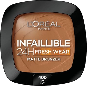 L'Oréal Paris - Long-lasting Bronzing Powder - Waterproof - Infallible 24H Fresh Wear - Shade : Matte (400) - 26.5 g - Image 1