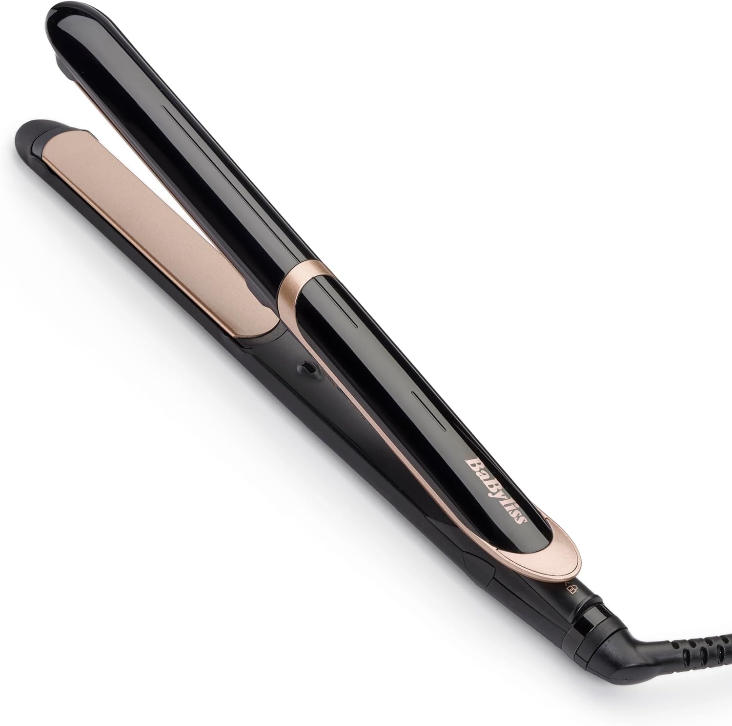 BaByliss Lisseur Cheveux Super Smooth- Technologie ionique anti-frisottis, Tapis thermorésistant, Plaques en céramique pour un lissage parfait, Chauffe ultra-rapide, Températures de 140-235°C, ST393E - Image 1