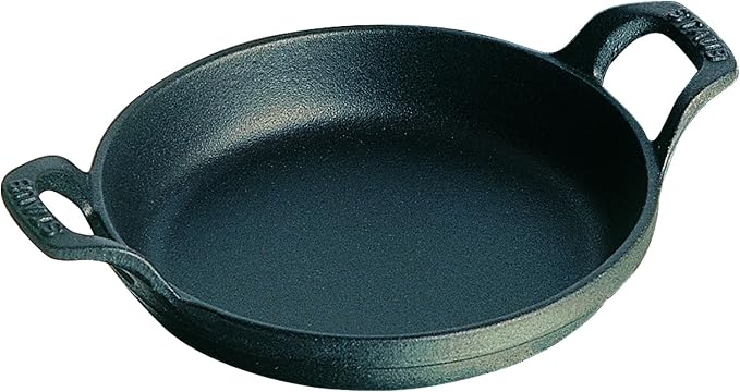STAUB Stackable Cast Iron Dish, Round, Ø 16 cm, 0.40 L, Matt Black - Image 1