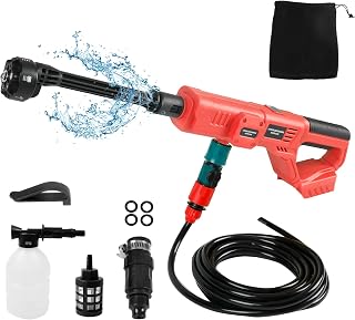 Milwaukee Nettoyeur Haute Pression sans Fil Portable avec buse 6 en 1 et Pot en Mousse pour clôture de Voiture, Sol, Jardin (sans Batterie) - Image 1