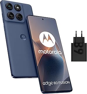 Motorola Edge 60 Fusion Smartphone Débloqué 8 Go + 256 Go Slipstrem (Gris), Écran OLED Incurvé 6,67’’ Super HD 120Hz, Triple Capteur 50 MP IA, Moto AI Assistant, Coque + Chargeur 68W Inclus - Image 1