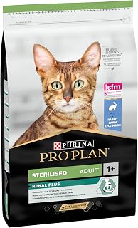 PURINA PRO PLAN | Renal Plus | Chat | Croquettes complètes pour Chat Adulte Stérilisé | Aide au maintien d'une fonction rénale saine et du système urinaire | Au Lapin | Sac | 10 Kg - Image 1